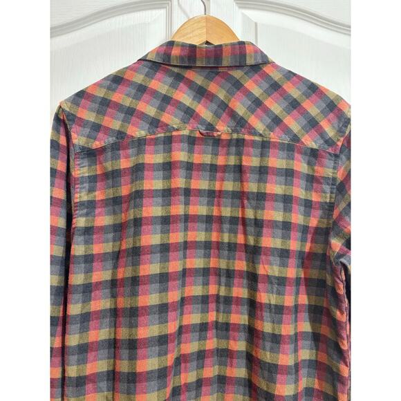 Rip Curl Men Small Plaid Long Sleeve Two Front Pockets Flannel Casual Surf Beach - Picture 5 of 7